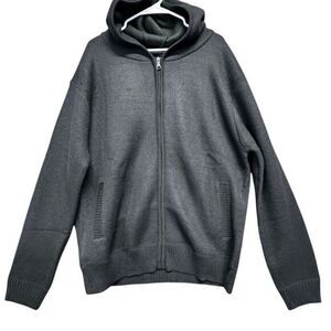 NWT PX Clothing - Men’s Navy Blue Full Zip Hooded Sweater Hoodie - Size XXL